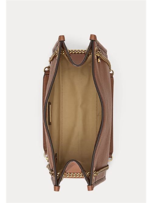 Bradley Medium Tote in Hammered Leather LAUREN RALPH LAUREN | BRDLY MD SHP.CARAMEL